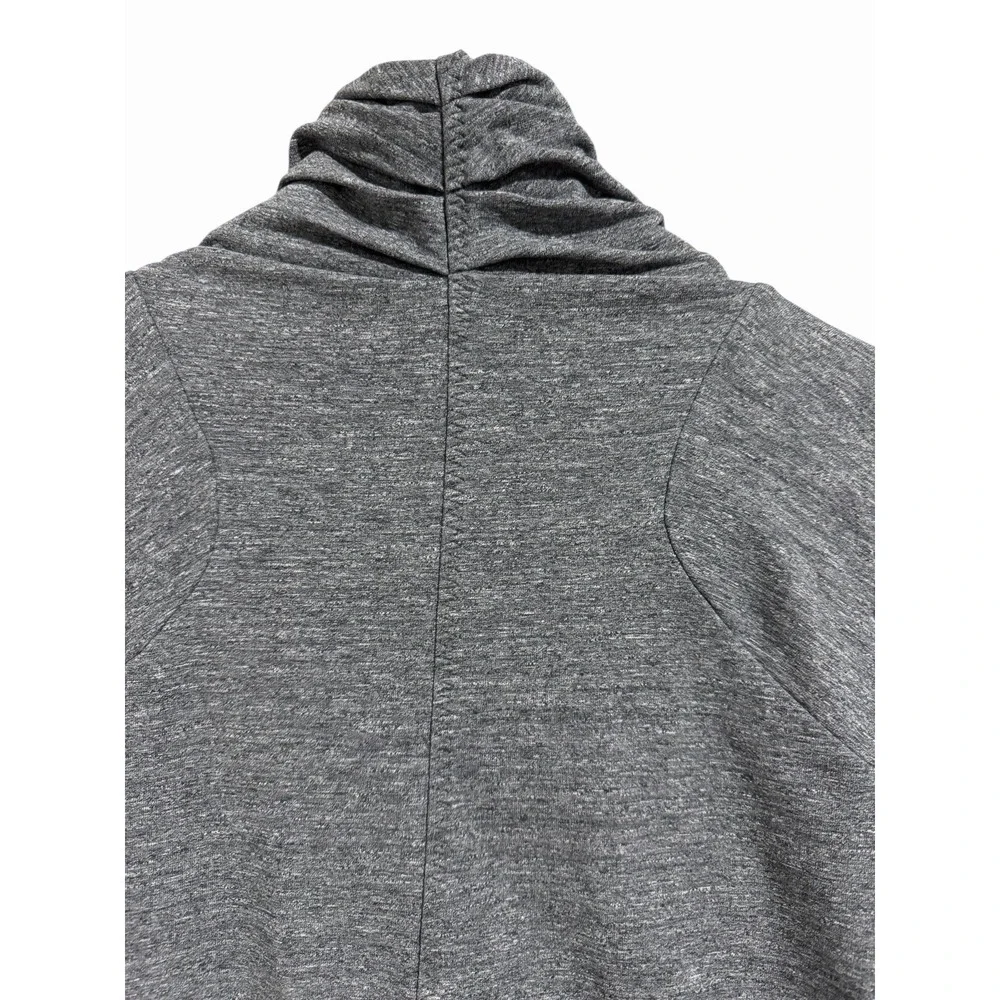 Lululemon That's A Wrap‎ Sweater Jacket Heathered Snow Slub Coal Women's Size 4